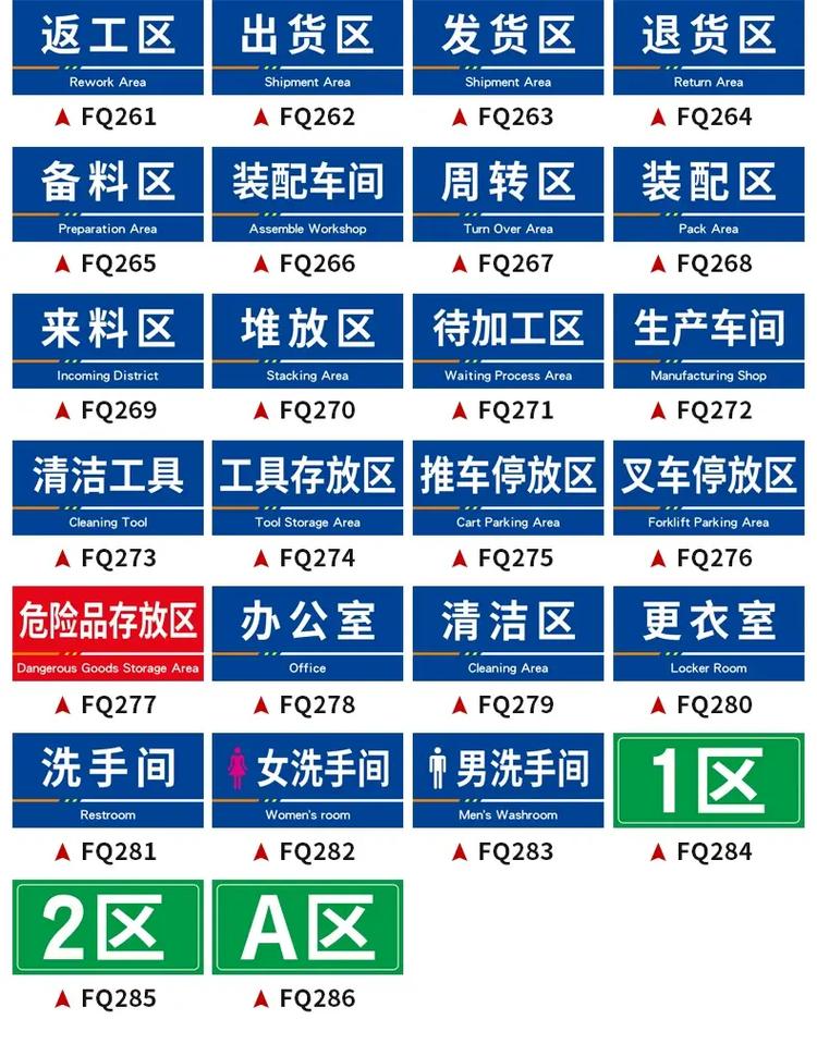 工廠車間區(qū)域牌 提升效率與安全的目視化設(shè)計關(guān)鍵